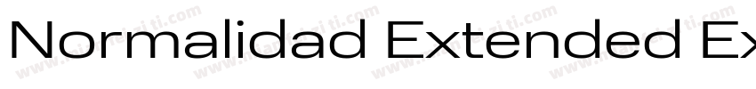 Normalidad Extended Extended Medium字体转换